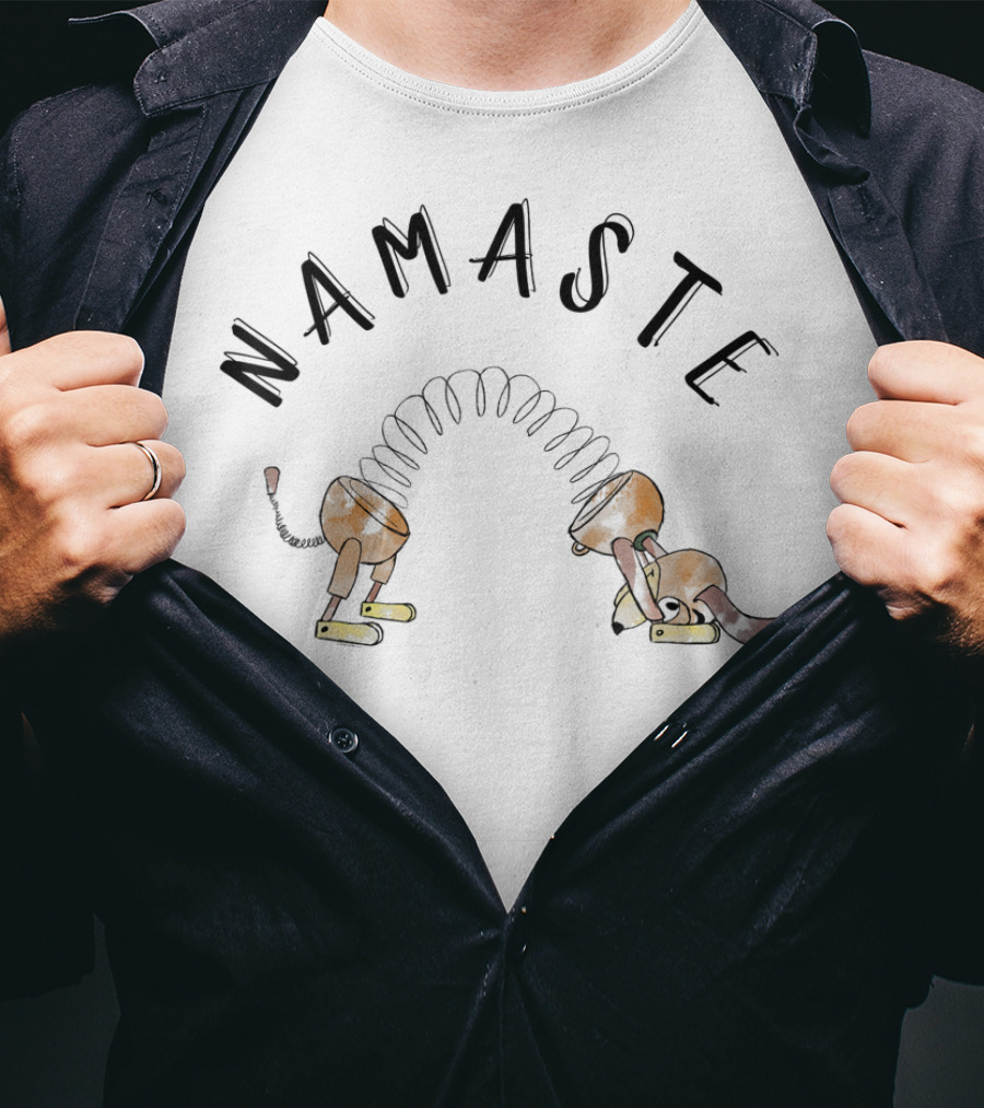 Disney Pixar Toy Story Slinky Dog Namaste Yoga Pose Stretch T-Shirt