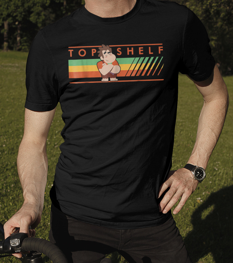 Disney Wreck It Ralph 2 Top Shelf Retro Stripes T-Shirt