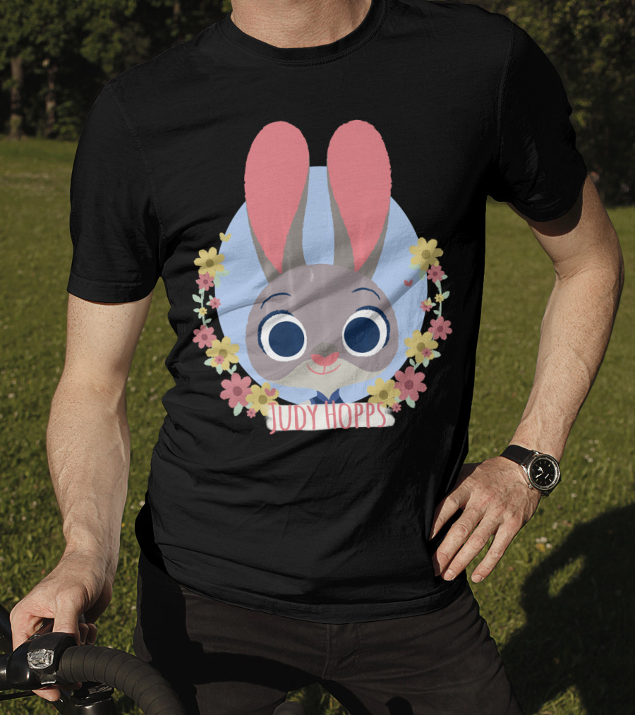 Zootopia Judy Hopps Floral Spring Wreath Disney T-Shirt
