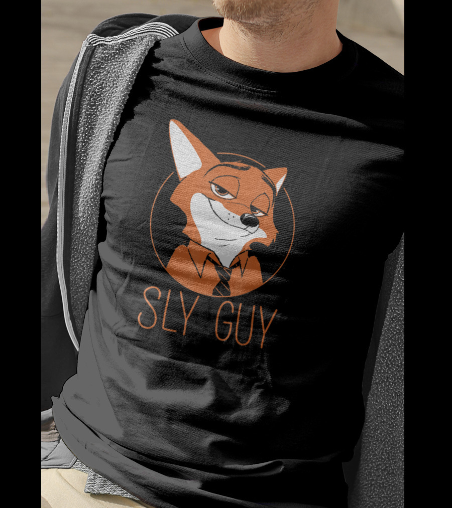Disney Zootopia Nick Wilde Sly Guy Fox Character T-Shirt