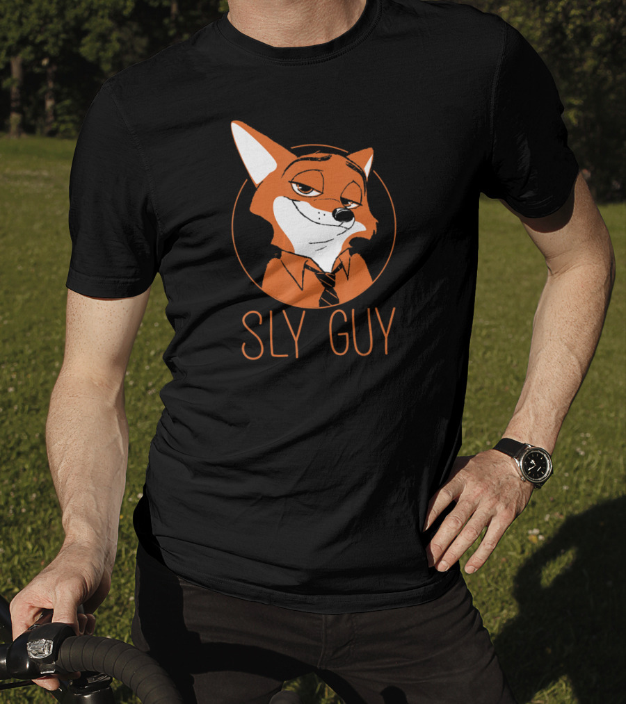 Disney Zootopia Nick Wilde Sly Guy Fox Character T-Shirt