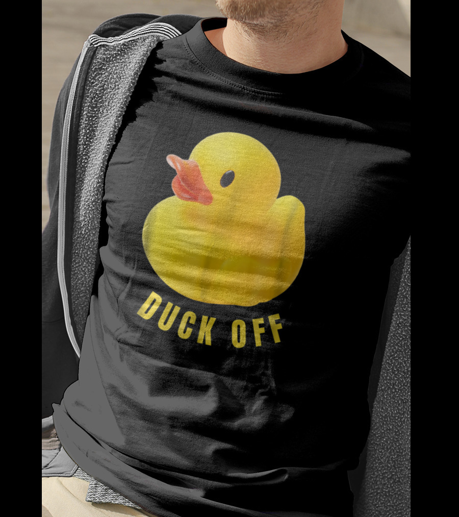 DUCK OFF Cute Duck Rubber Duckling T-Shirt