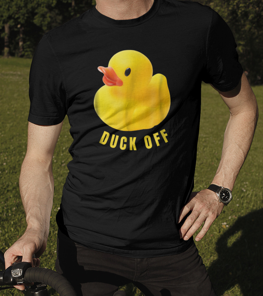DUCK OFF Cute Duck Rubber Duckling T-Shirt
