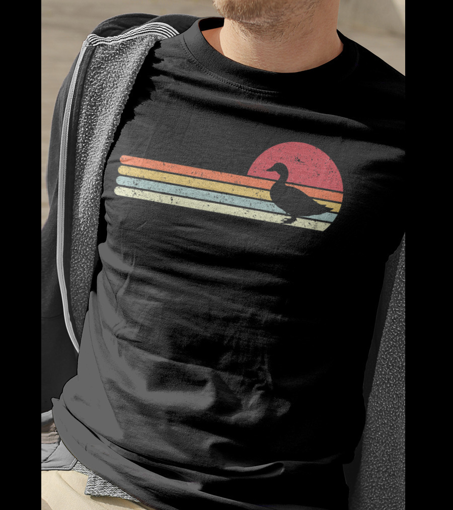 Duck Style Vintage Sunset T-Shirt