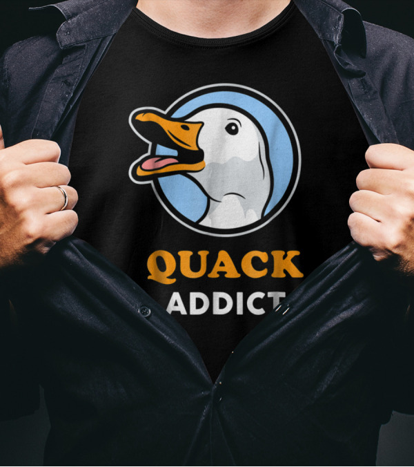 Quack Addict Funny White Pekin Duck Pet Owner T-Shirt