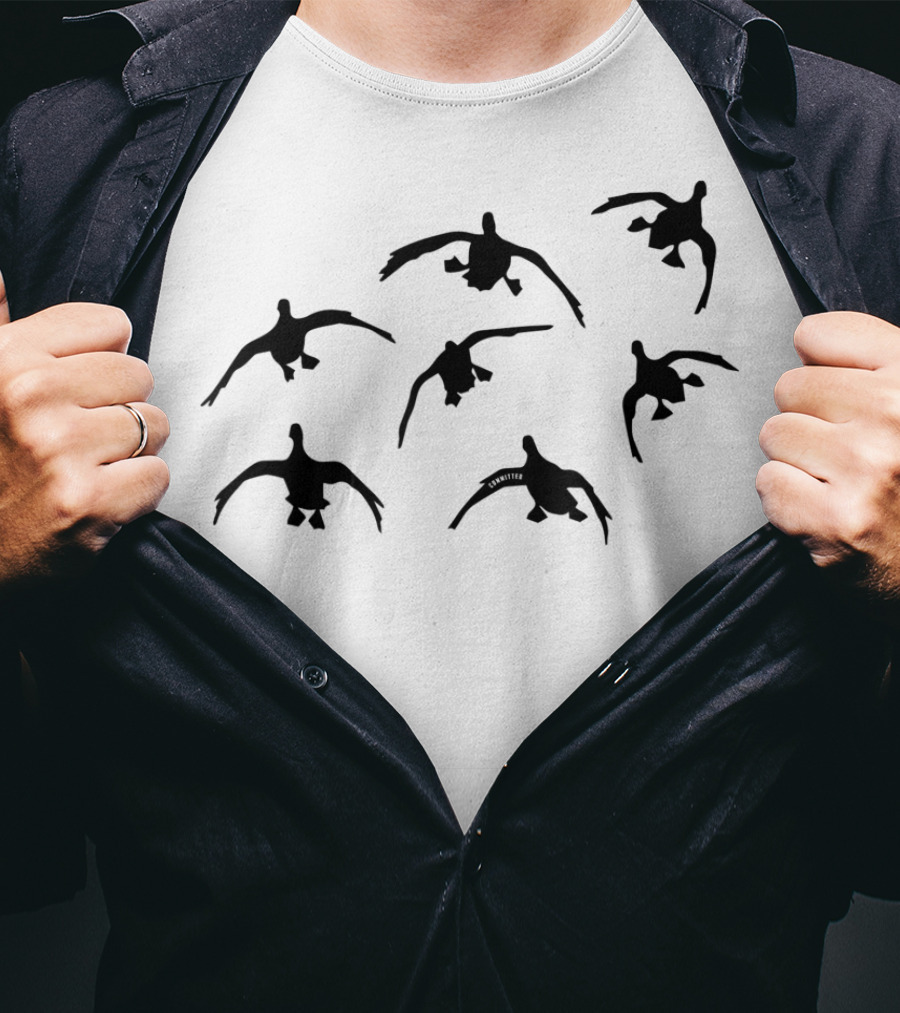 Committed Waterfowl Duck Hunting Seven Drakes T-Shirt