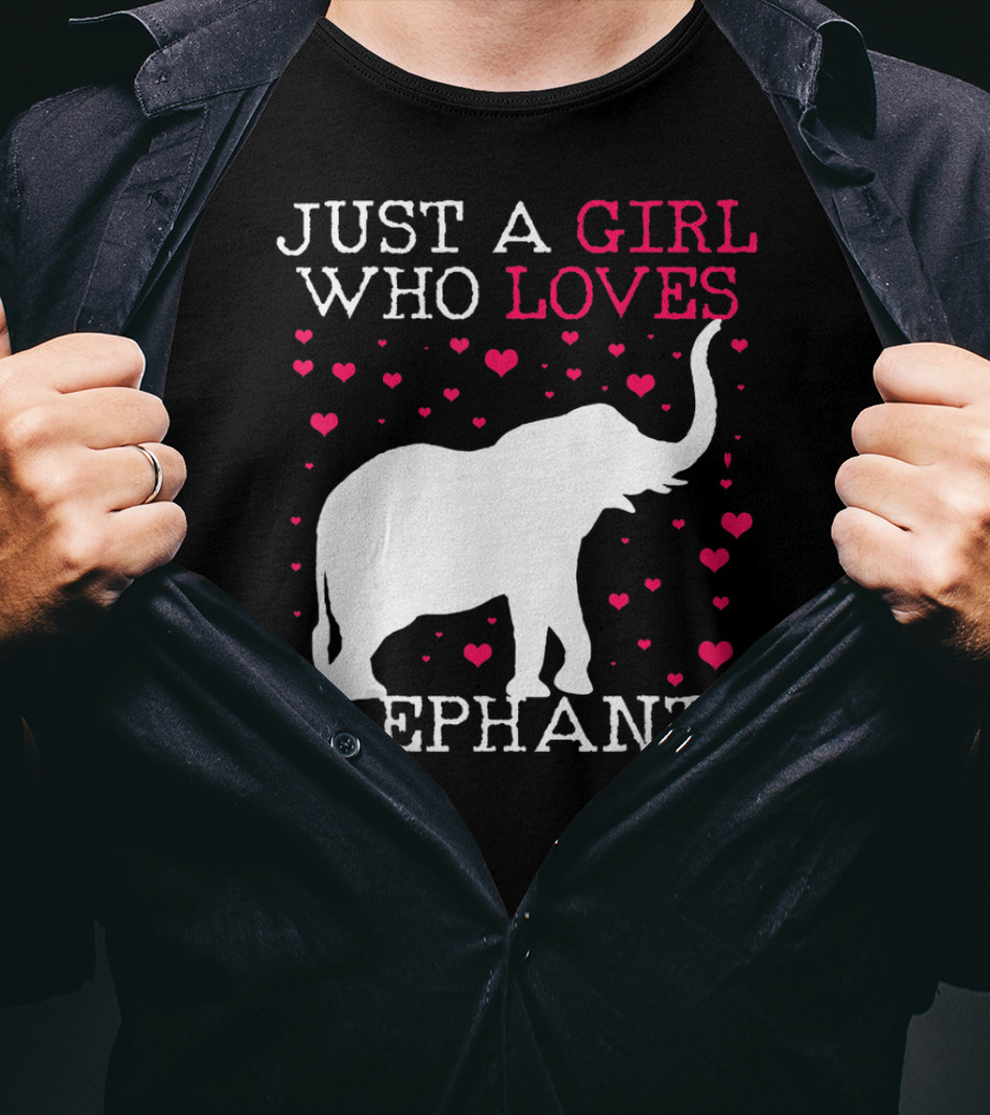Just A Girl Who Loves Elephants T-Shirt