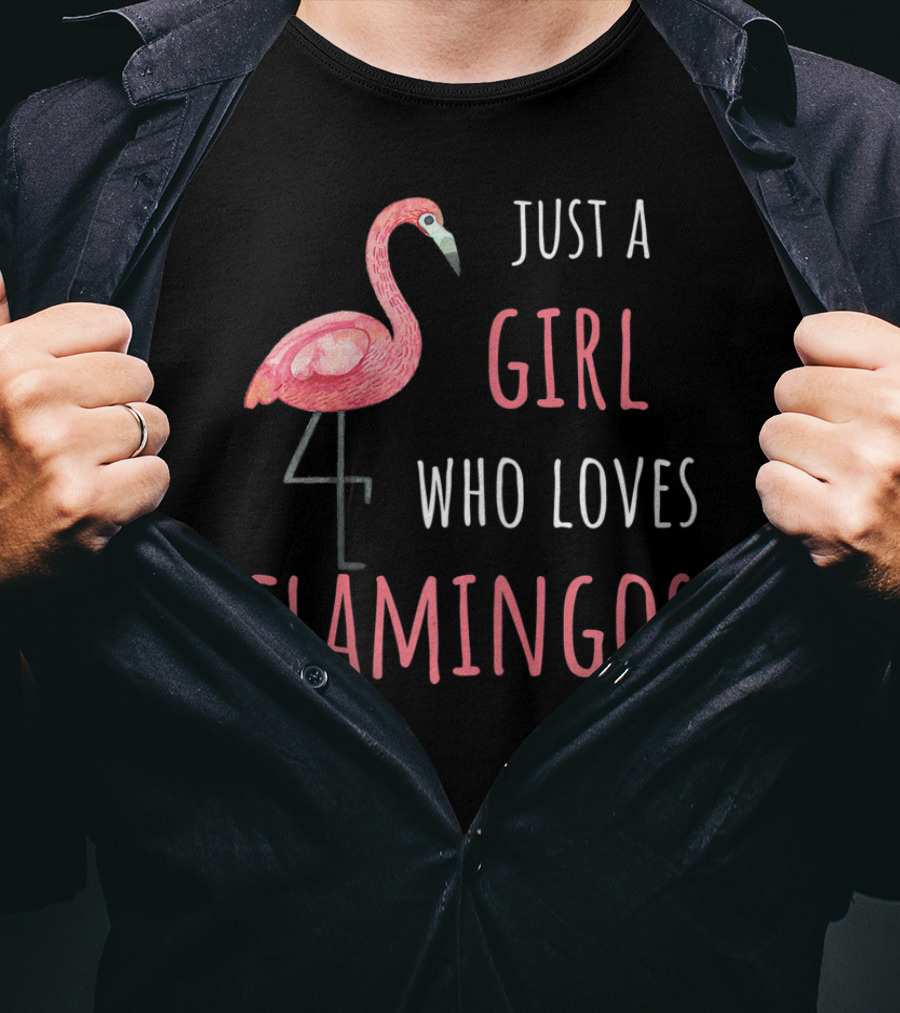 Just A Girl Who Loves Flamingos T-Shirt
