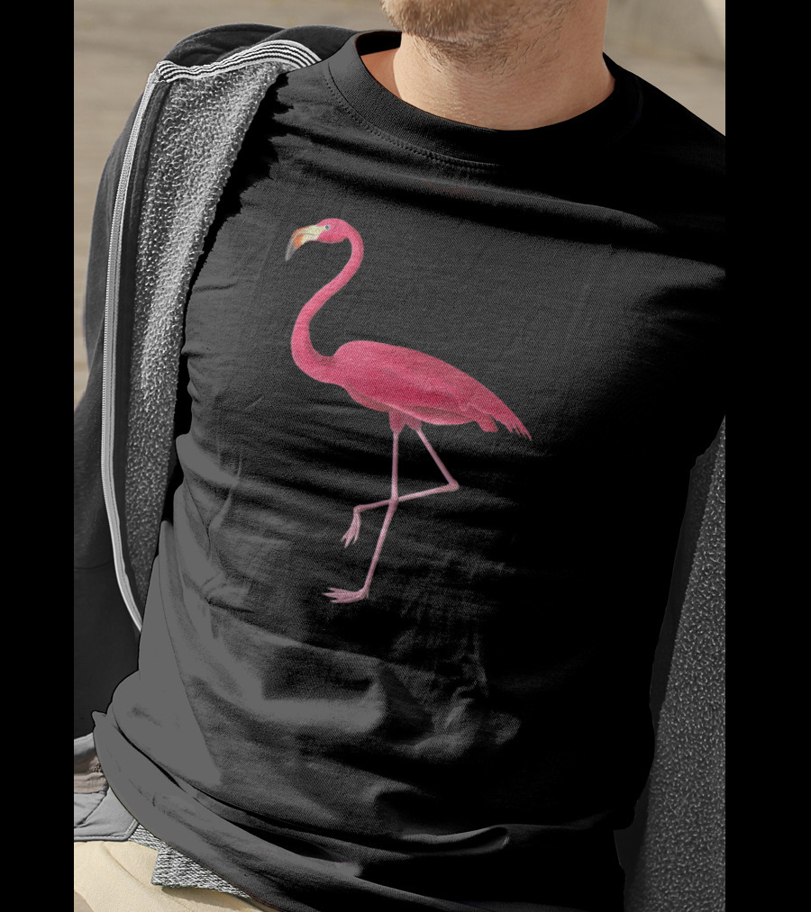 Pink Flamingo Retro Vintage Aesthetic T-Shirt