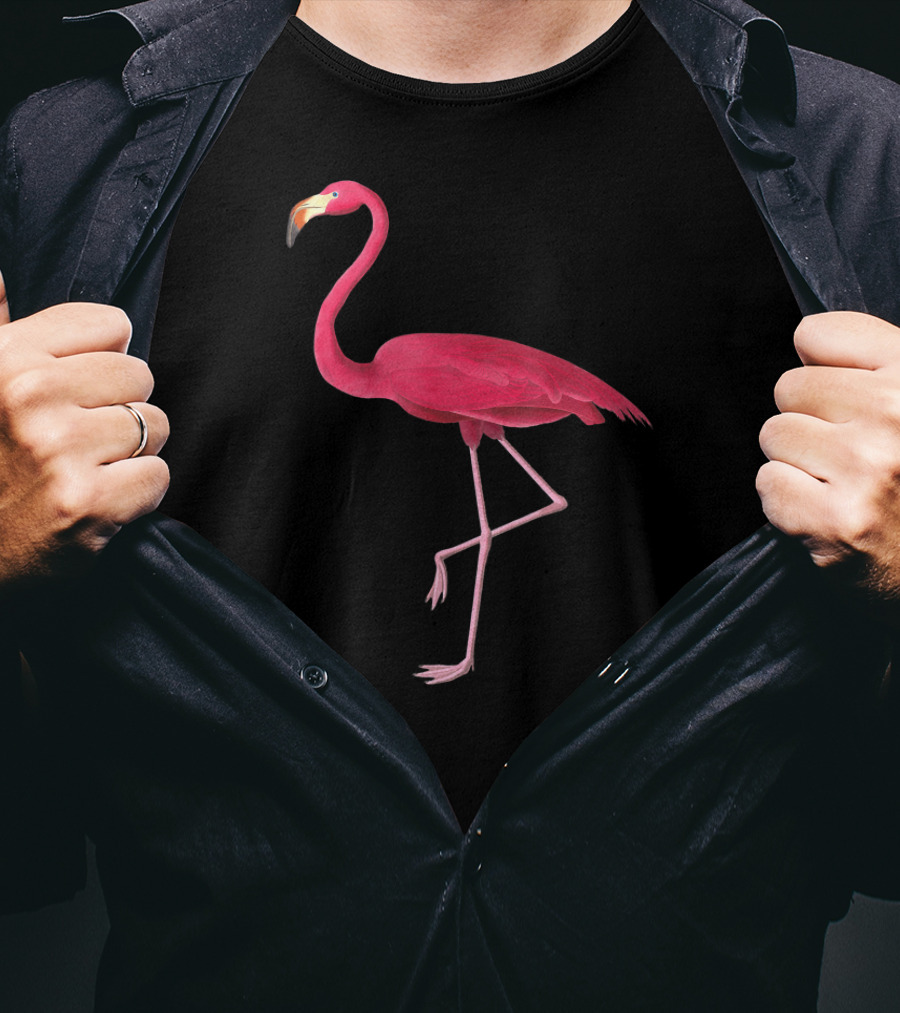 Pink Flamingo Retro Vintage Aesthetic T-Shirt