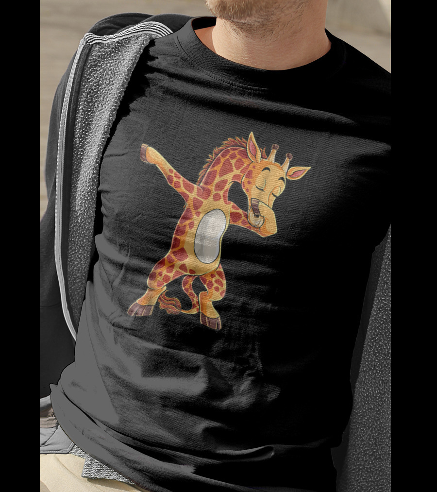 Dabbing Giraffe Cute Funny Dance Giraffes Dab T-Shirt