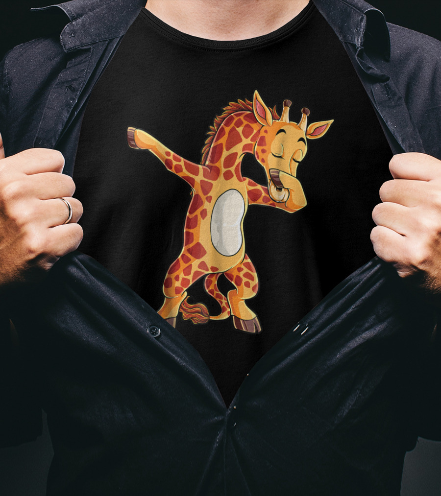 Dabbing Giraffe Cute Funny Dance Giraffes Dab T-Shirt