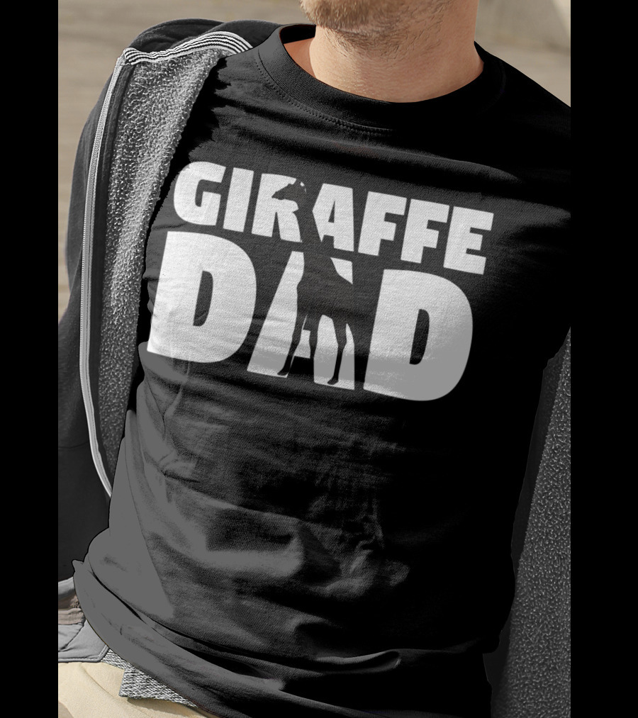 Giraffe Dad Giraffe Zoo Animal Lover T-Shirt