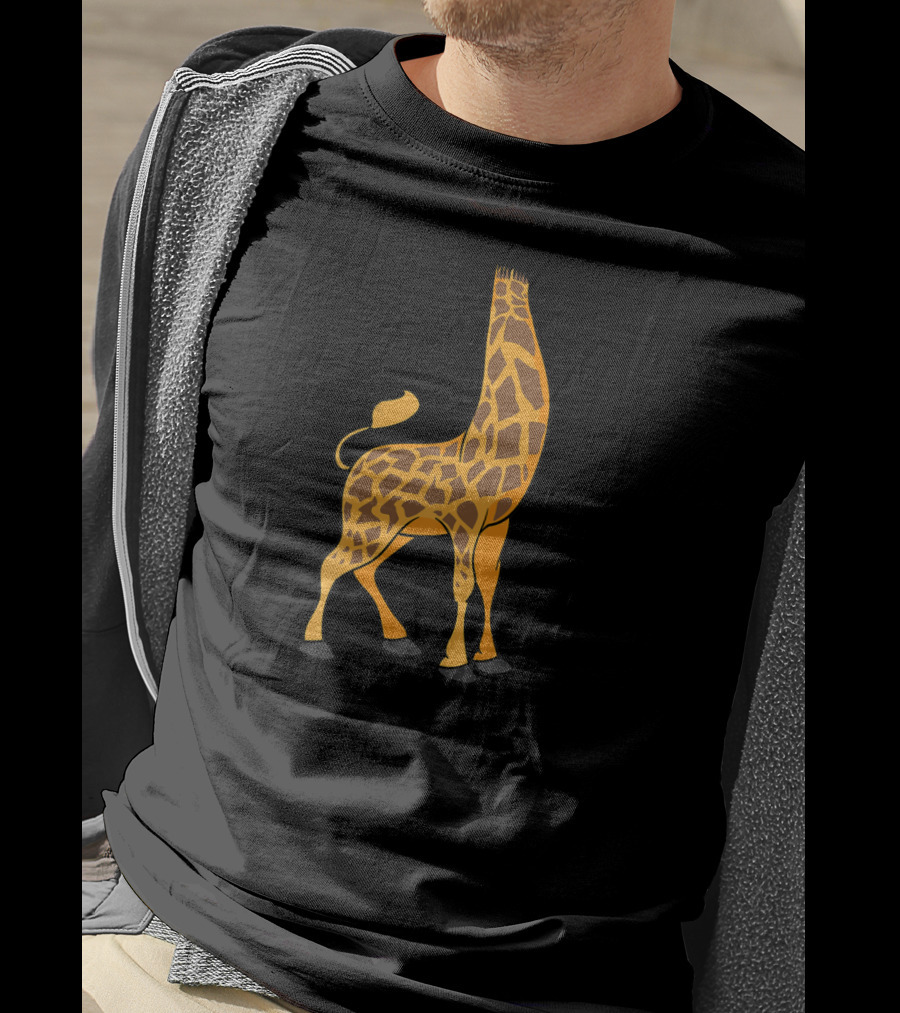 Headless Giraffe Halloween Costume Cool Animal Dress Up T-Shirt