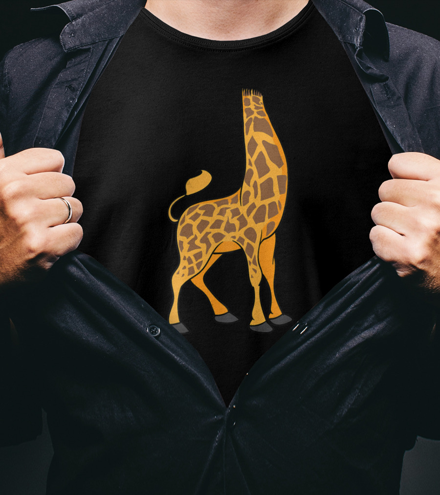 Headless Giraffe Halloween Costume Cool Animal Dress Up T-Shirt