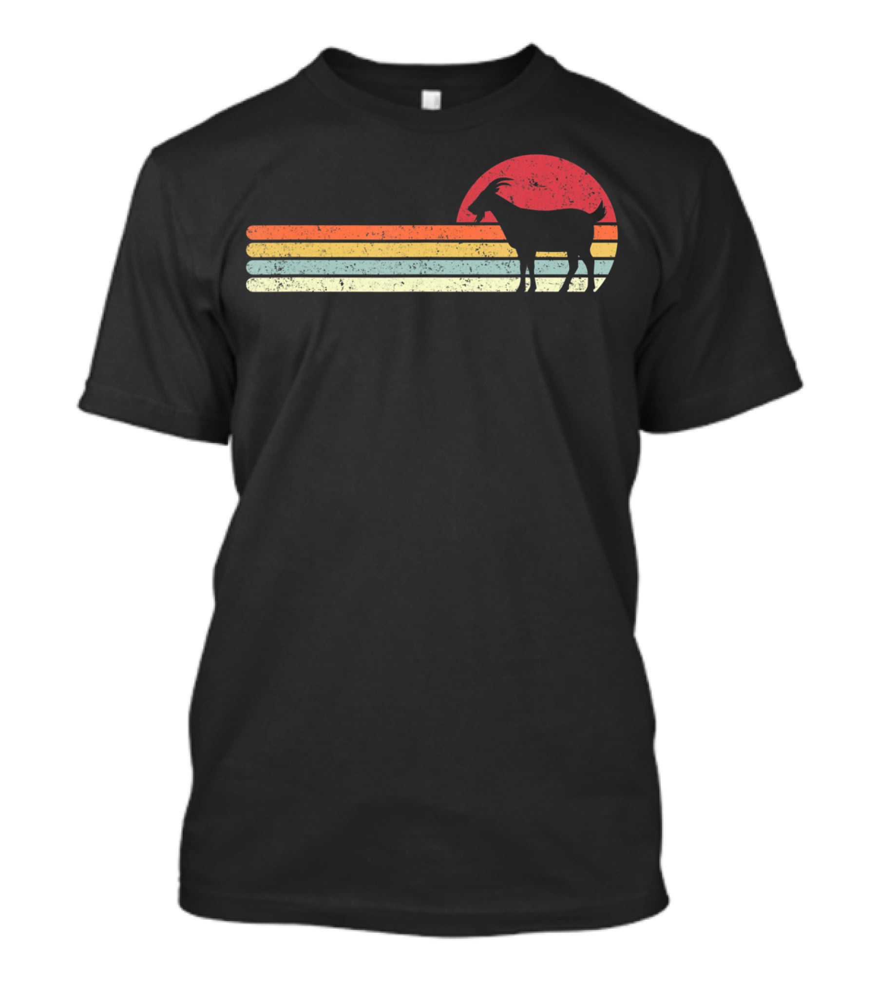 Retro Sunset Goat T-Shirt
