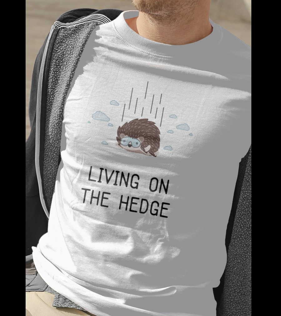 Living On The Hedge Hedgehog Kids Cute Hedgehog Girls T-Shirt