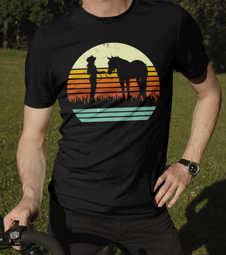 Vintage Retro Halter Horse Show T-Shirt