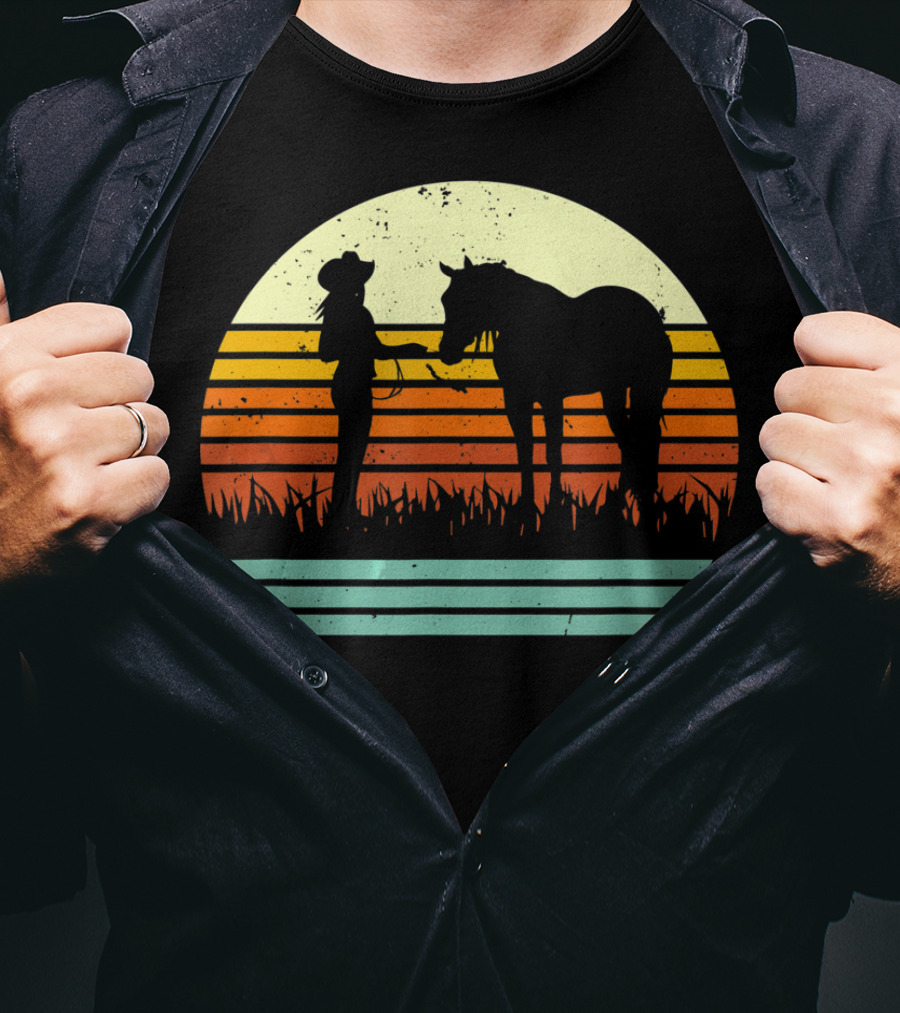 Vintage Retro Halter Horse Show T-Shirt