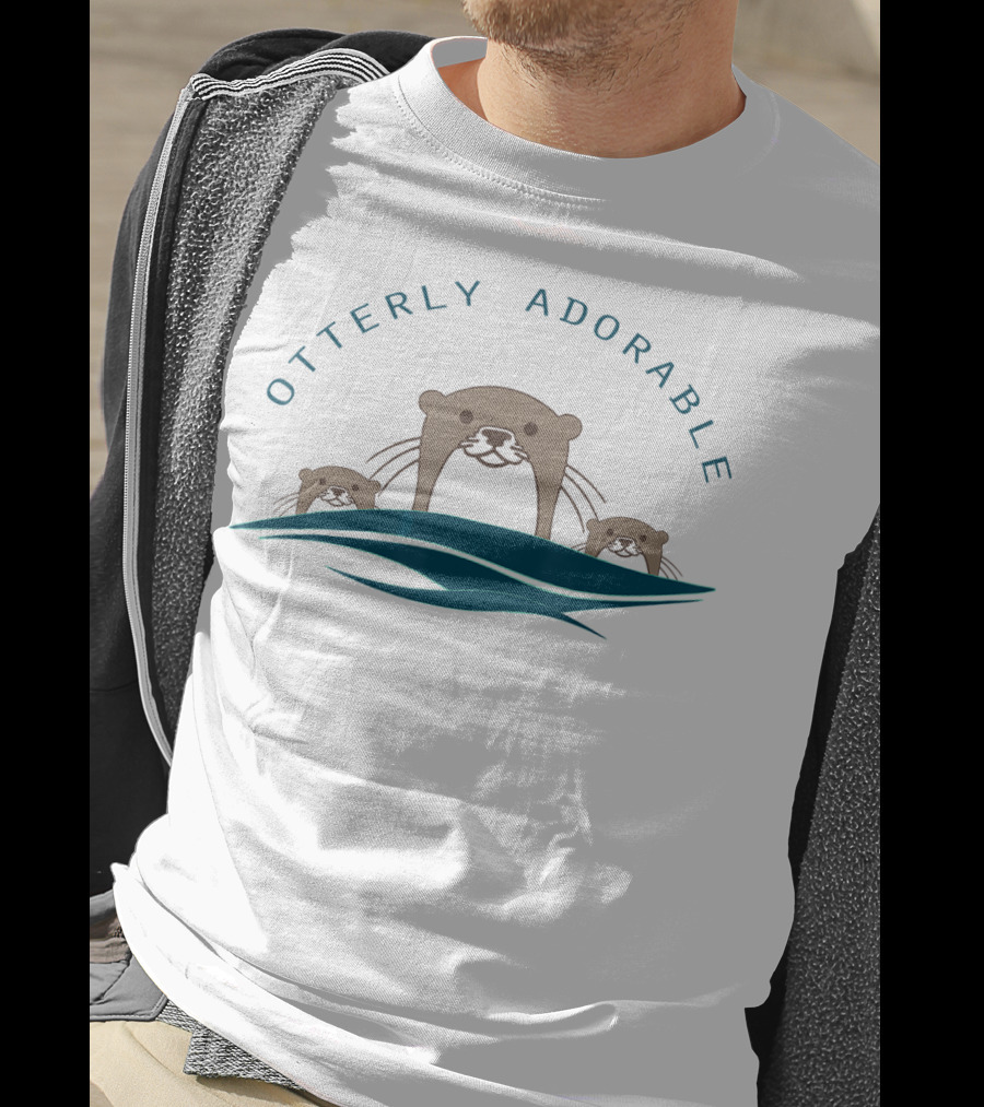 Otterly Adorable Sea Otter Ocean Wildlife Playful Trio T-Shirt