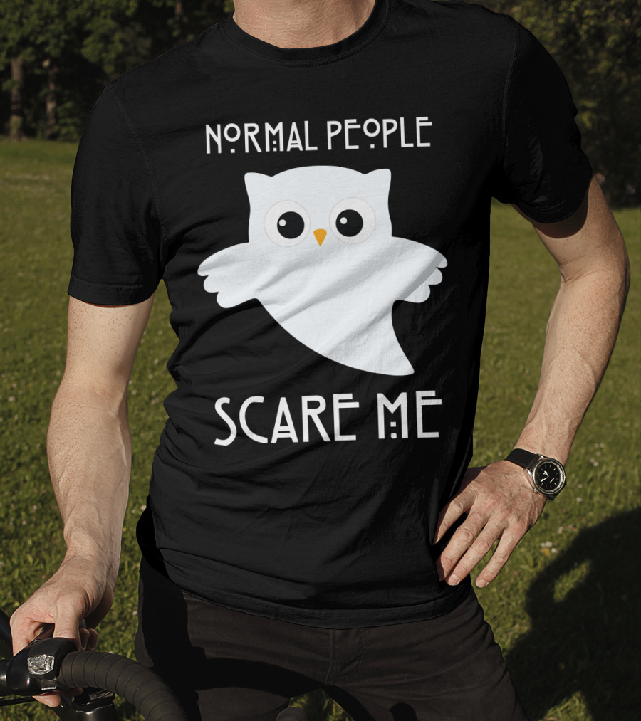Normal People Scare Me Owl T-Shirt