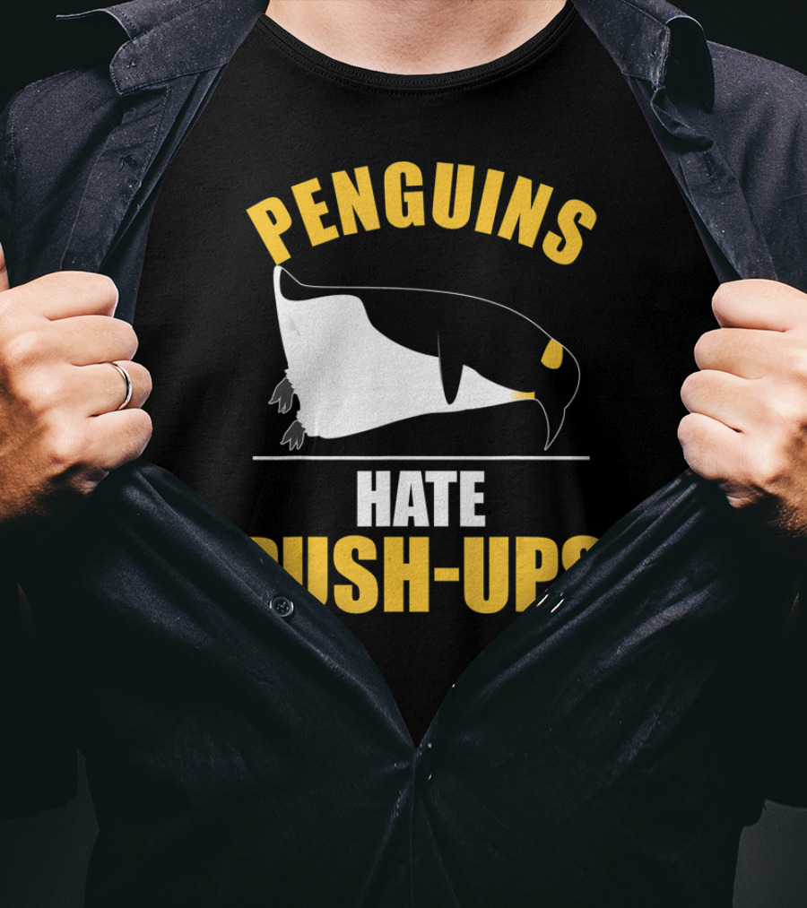 Penguins Hate Push-Ups Workout Sport Penguin T-Shirt