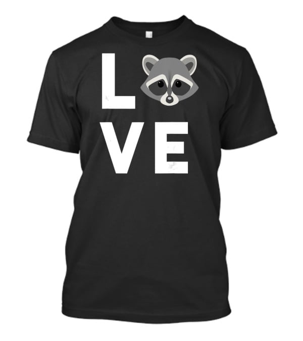 LOVE Raccoon Cute I Love Raccoons Funny Raccoon Lover T-Shirt