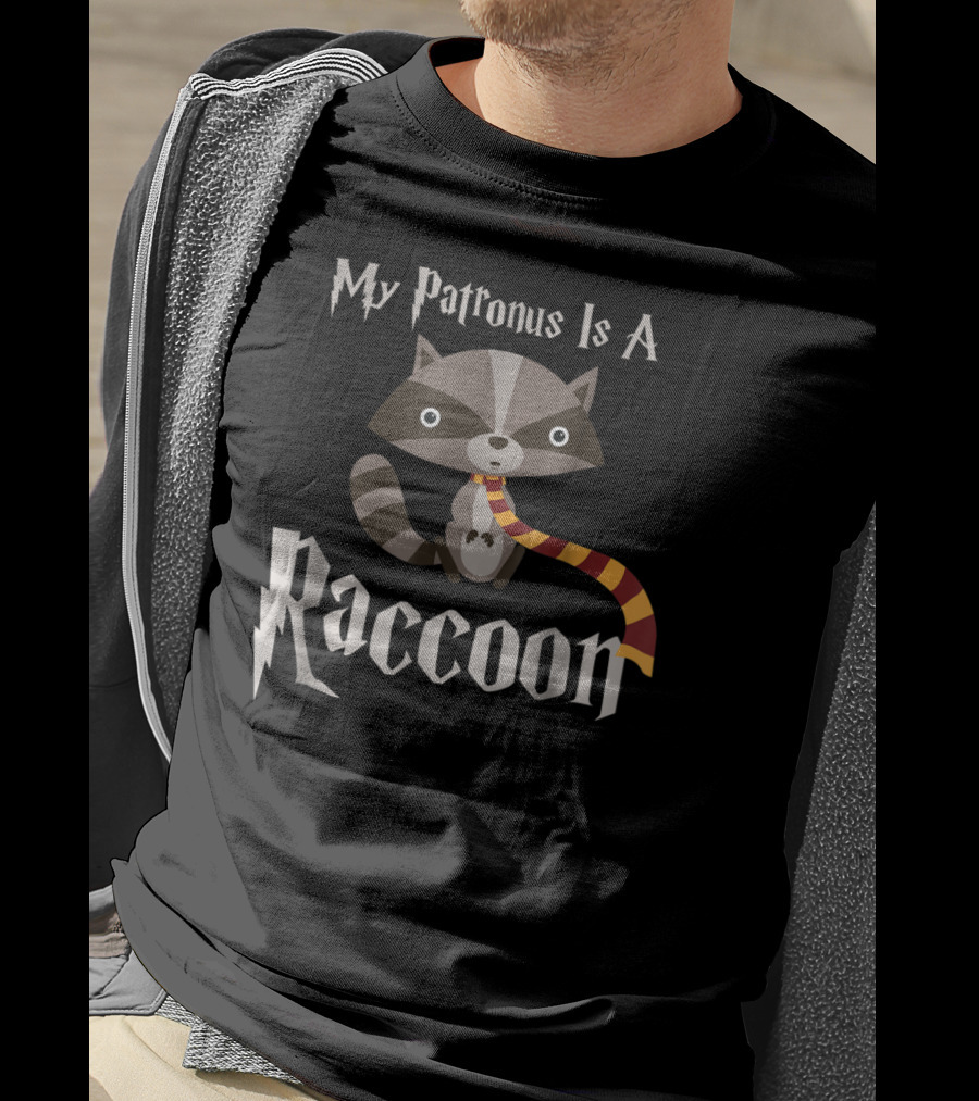 My Patronus Is A Raccoon Cute Wizard Raccoon Lovers T-Shirt