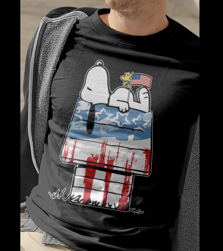 America Snoopy Patriotic The Peanuts Movie Homeland T-Shirt