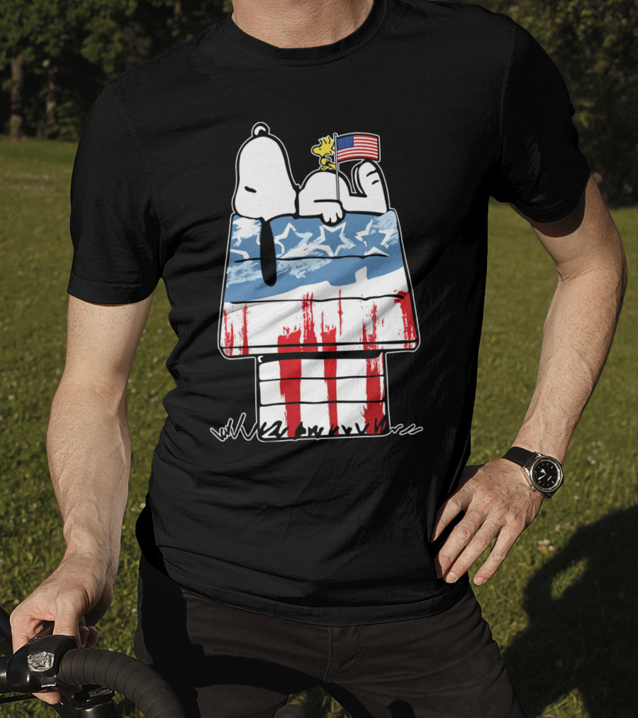 America Snoopy Patriotic The Peanuts Movie Homeland T-Shirt