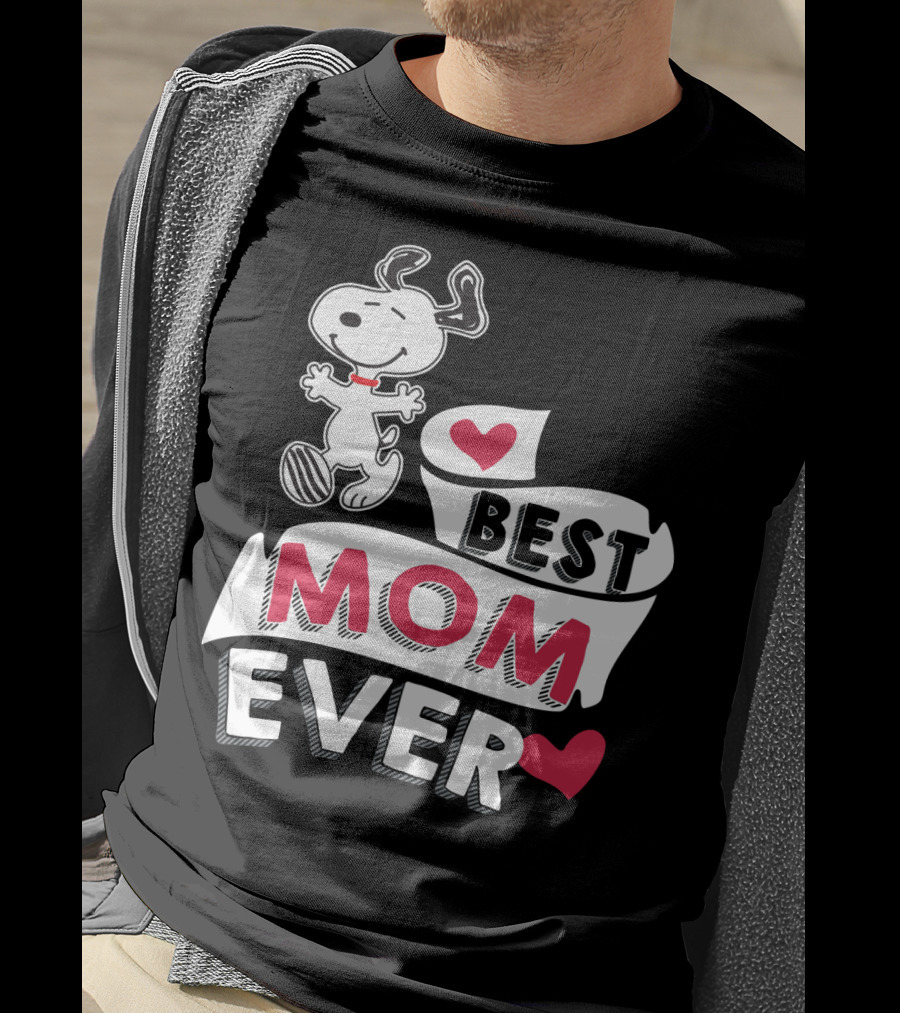 Best Mom Ever Snoopy Mother's Day Peanuts Movie T-Shirt