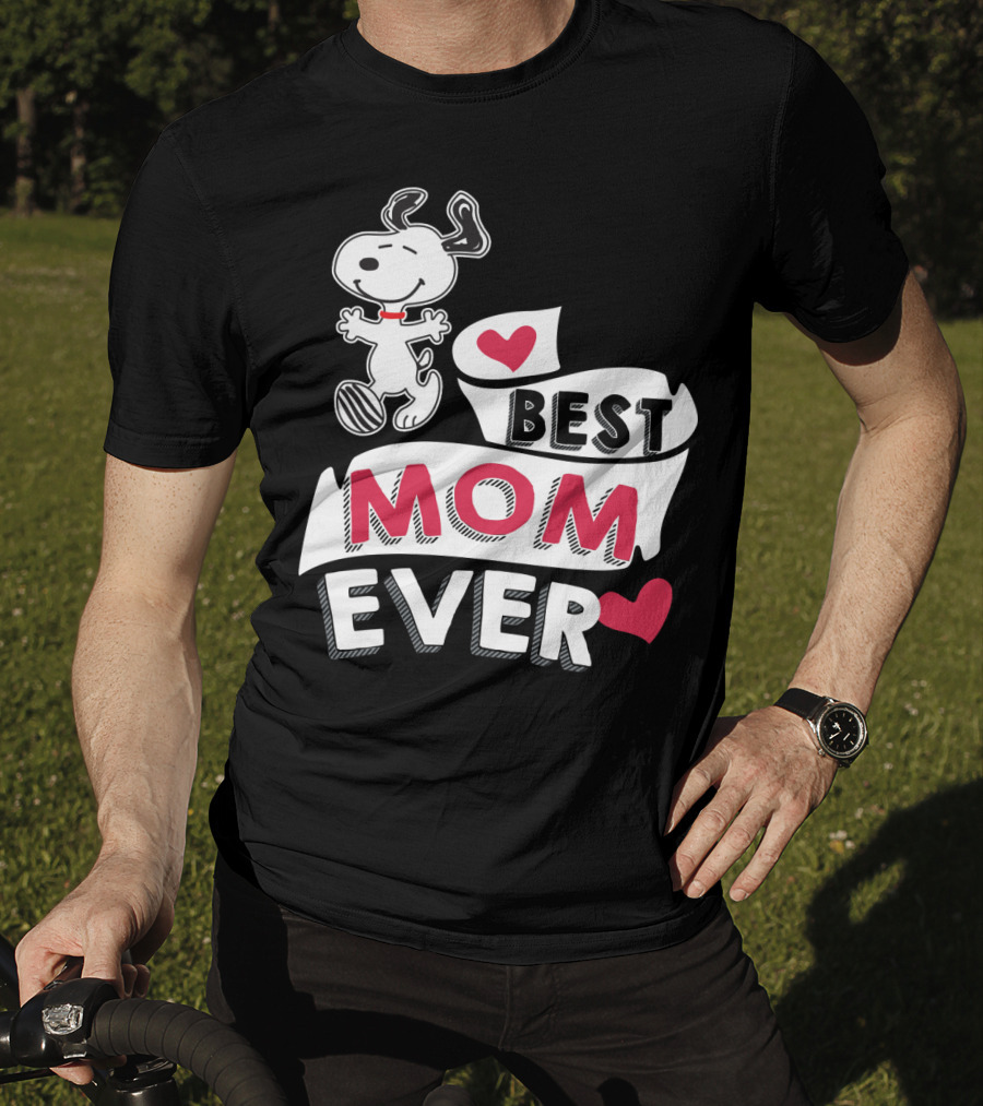 Best Mom Ever Snoopy Mother's Day Peanuts Movie T-Shirt