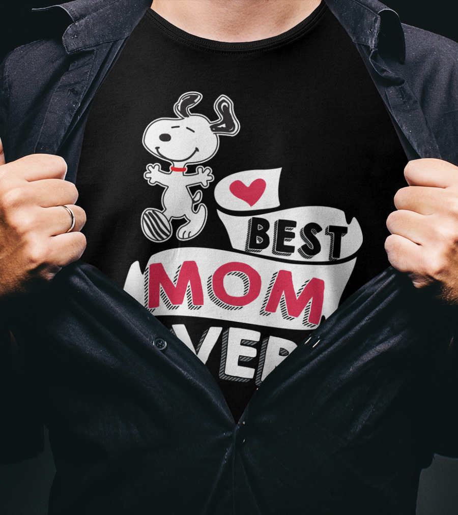 Best Mom Ever Snoopy Mother's Day Peanuts Movie T-Shirt
