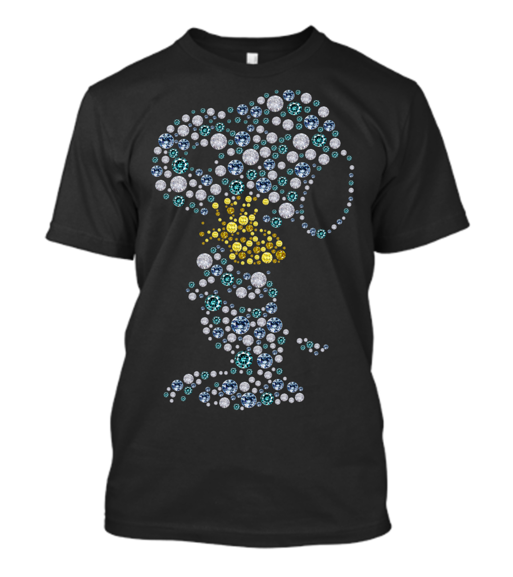 Bubble Dog Snoopy Peanuts Movie Crystal T-Shirt