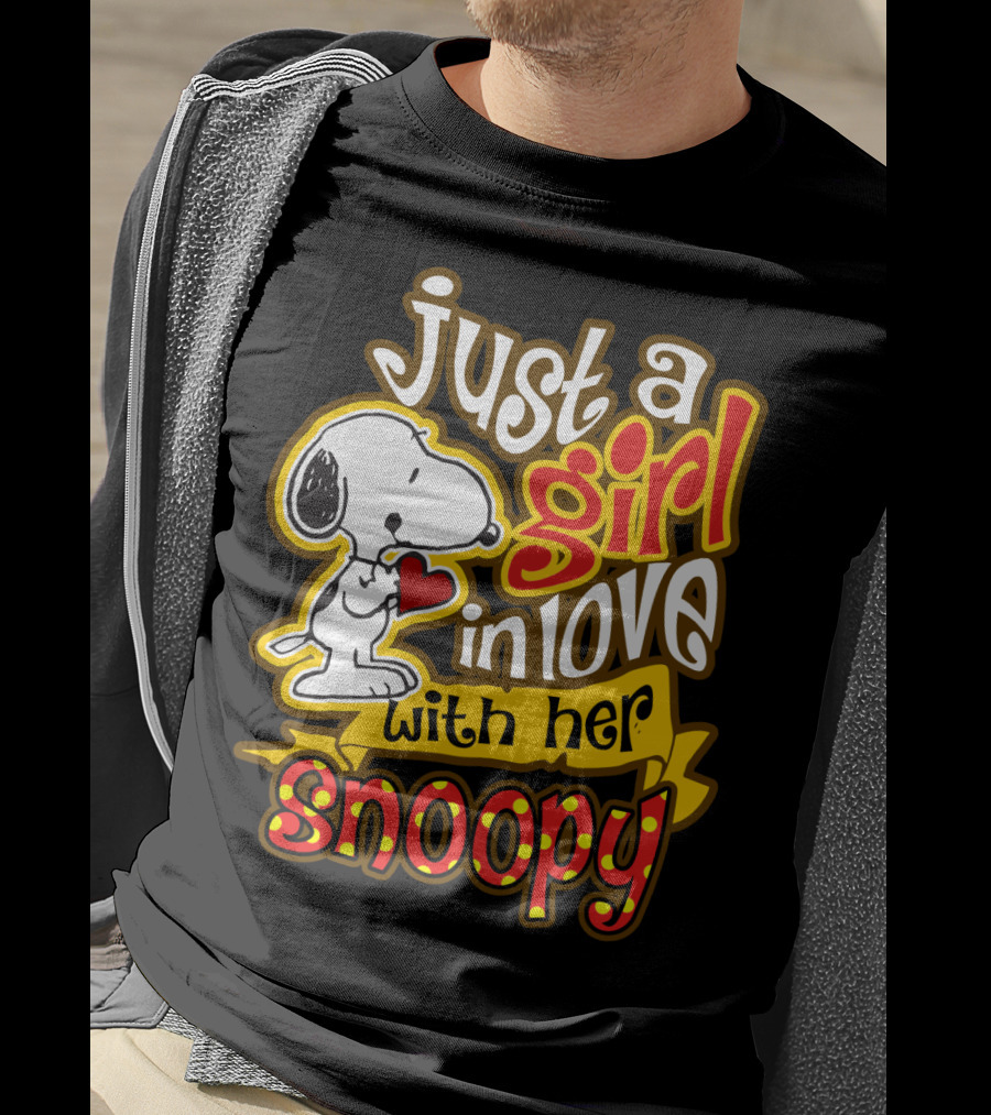 Just A Girl In Love With Her Snoopy Peanuts Movie T-Shirt
