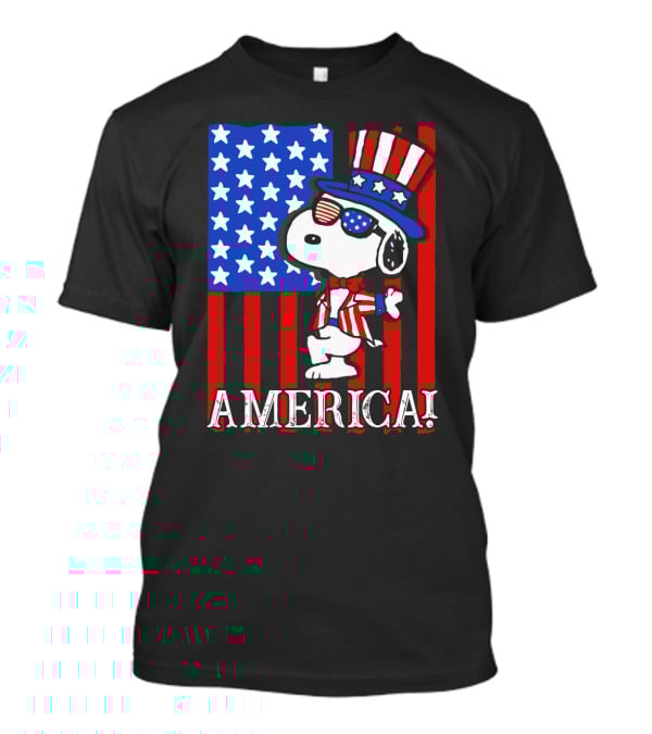Peanuts Snoopy America Patriotic The Peanuts Movie T-Shirt