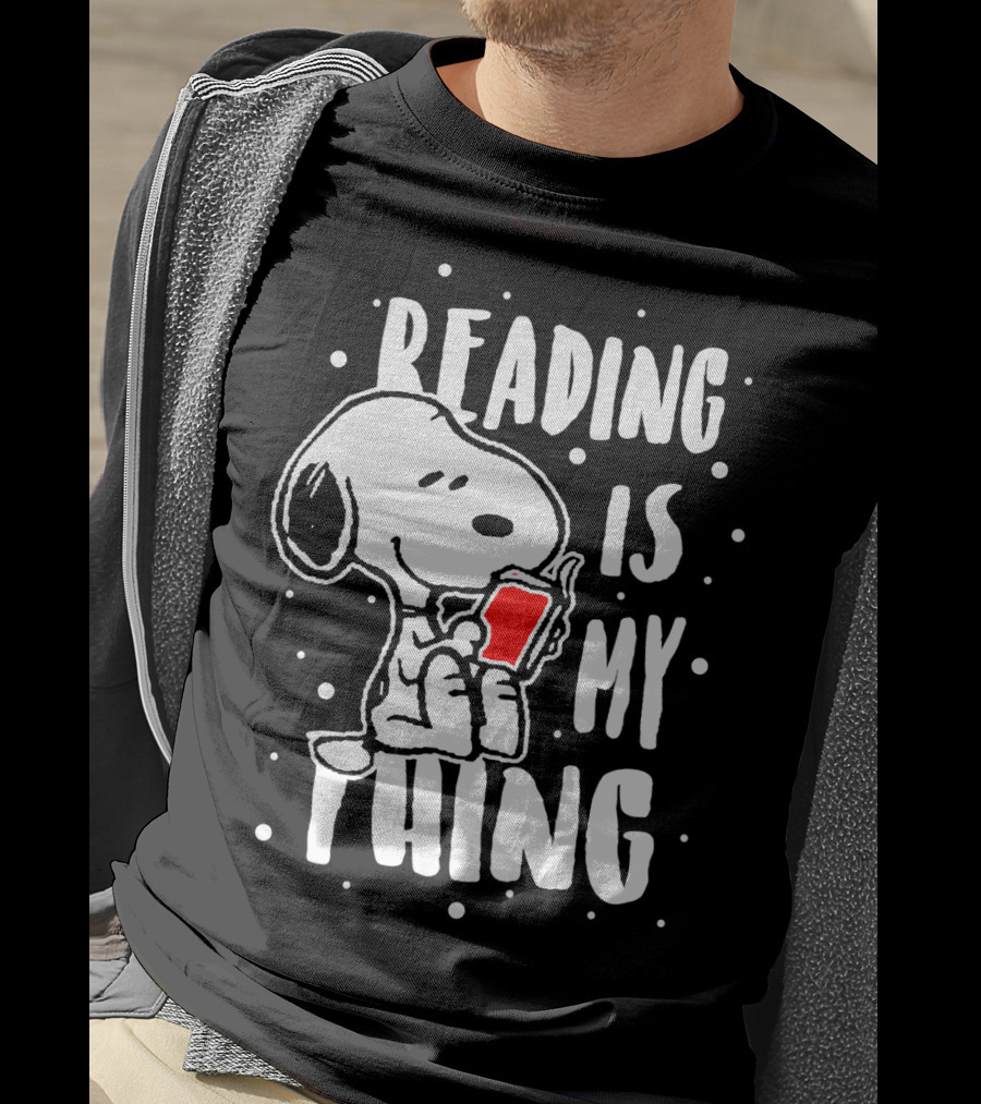Reading Is My Thing Snoopy The Peanuts Movie T-Shirt
