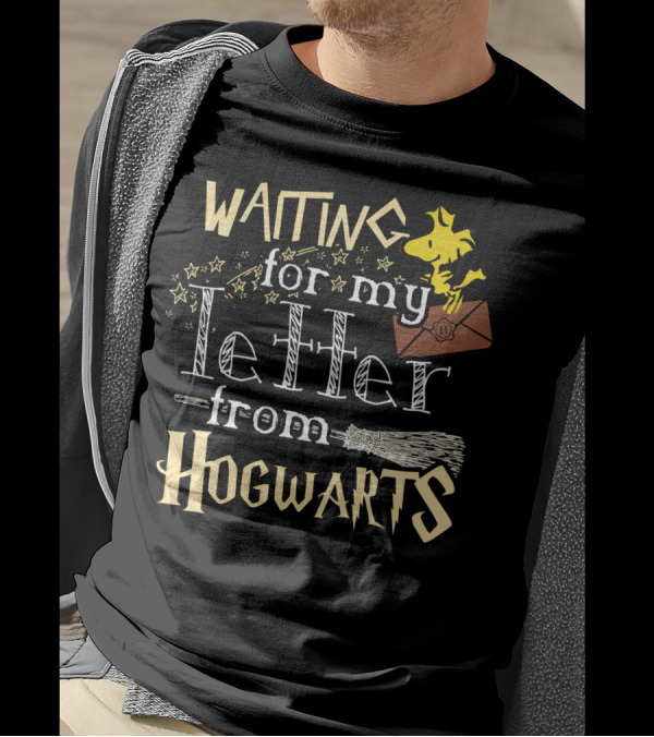 Waiting For My Letter From Hogwarts Snoopy The Peanuts Movie T-Shirt