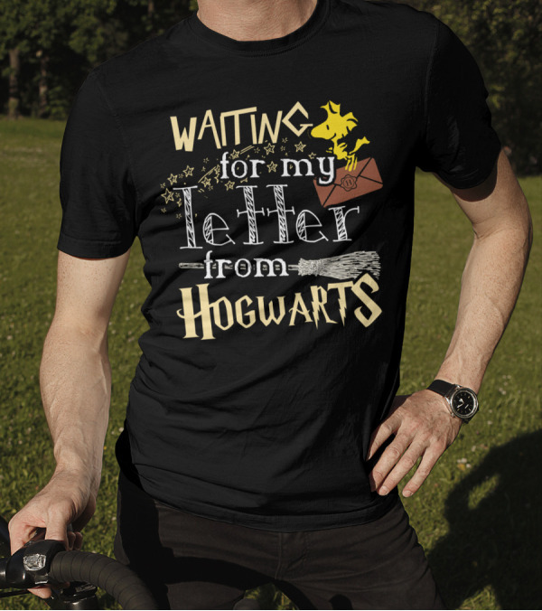 Waiting For My Letter From Hogwarts Snoopy The Peanuts Movie T-Shirt
