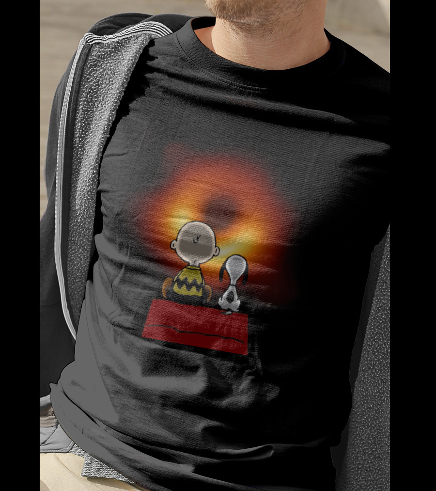 Snoopy Black Hole Peanuts Movie Scene T-Shirt