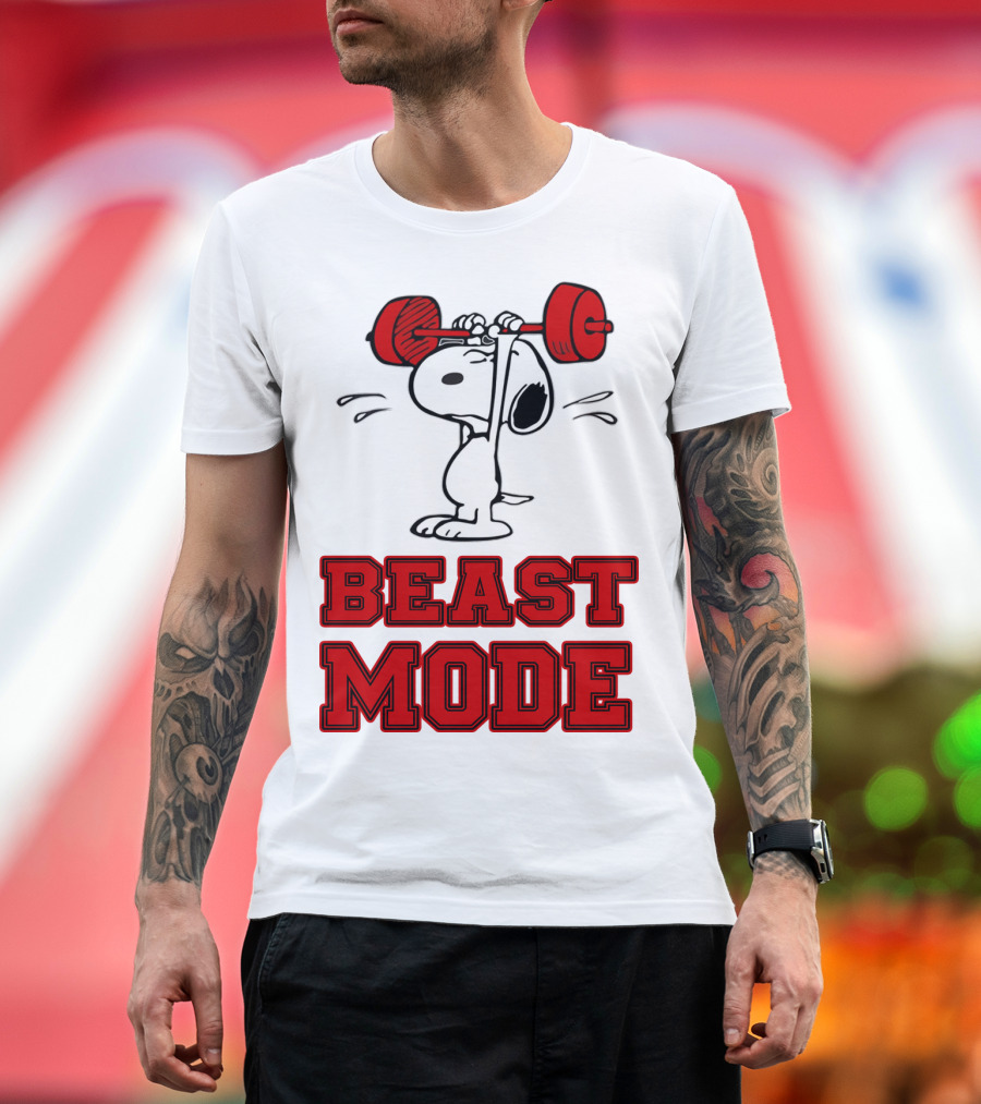 Snoopy Beast Mode The Peanuts Movie T-Shirt