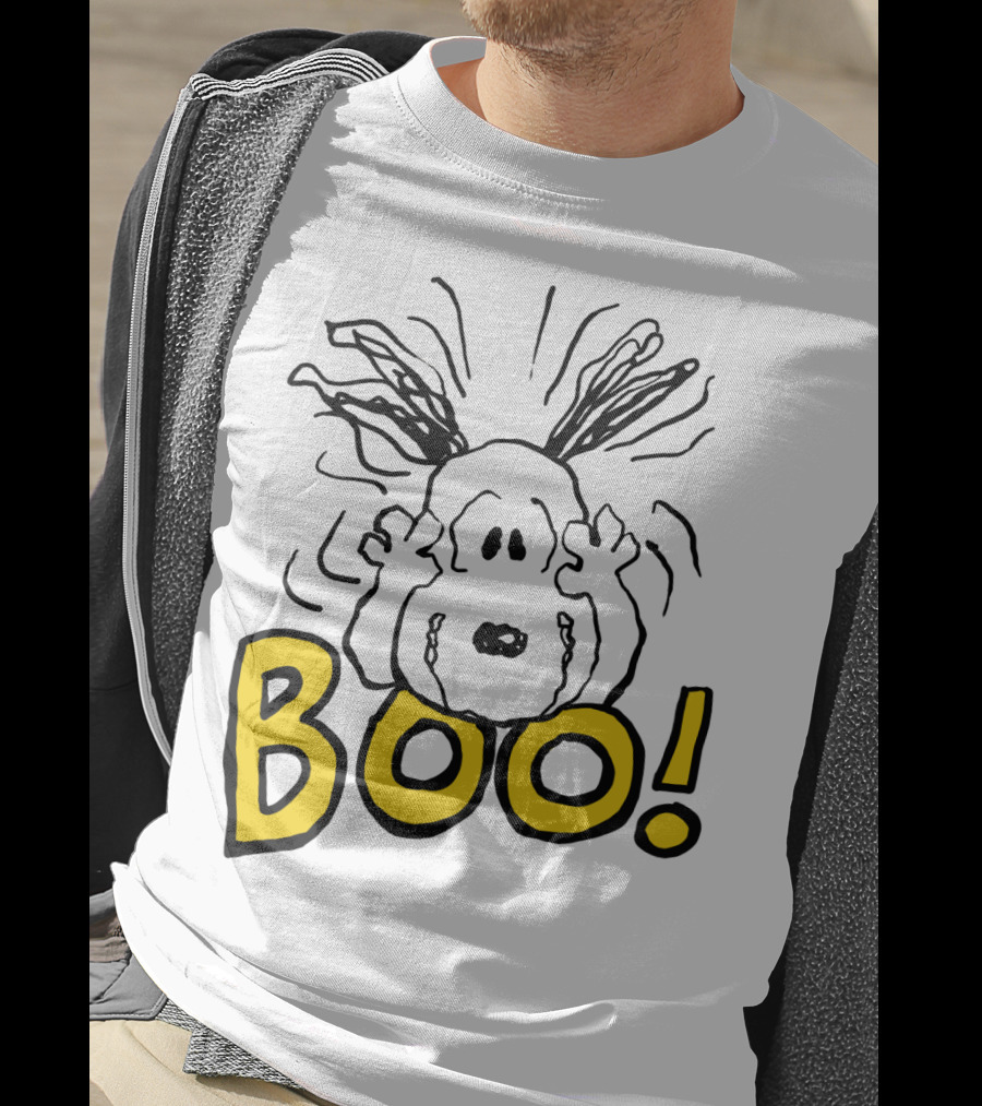 BOO Halloween Snoopy The Peanuts Movie T-Shirt