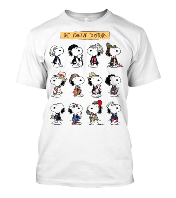 Doctor Snoopwho The Twelve Dogtors Snoopy Peanuts T-Shirt