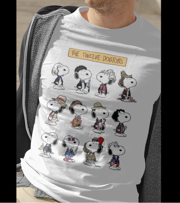 Doctor Snoopwho The Twelve Dogtors Snoopy Peanuts T-Shirt