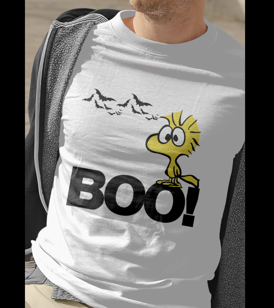 Woodstock Boo Halloween The Peanuts Movie Snoopy Bats T-Shirt
