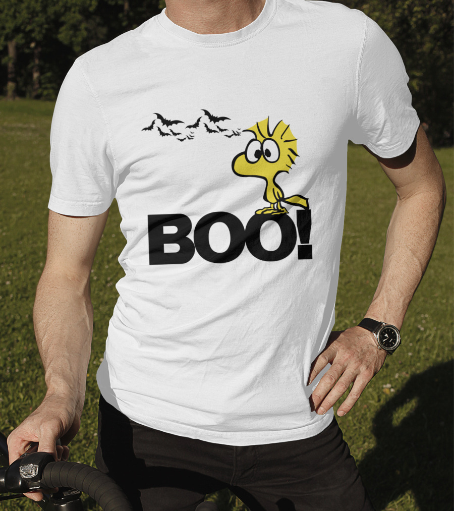 Woodstock Boo Halloween The Peanuts Movie Snoopy Bats T-Shirt