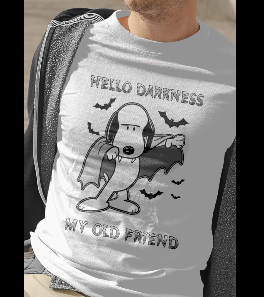 Snoopy Vampire Hello Darkness My Old Friend Peanuts Movie T-Shirt