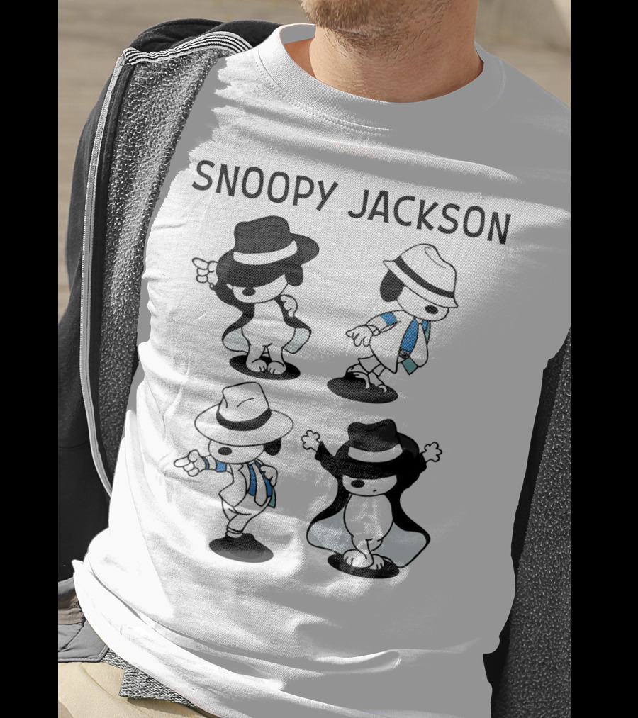 Snoopy Jackson Dancing Moves Peanuts Movie T-Shirt