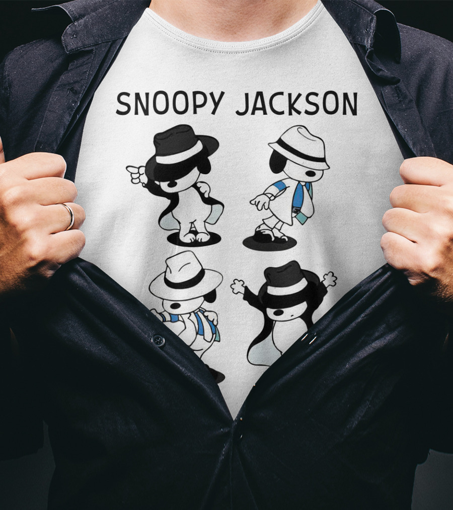Snoopy Jackson Dancing Moves Peanuts Movie T-Shirt