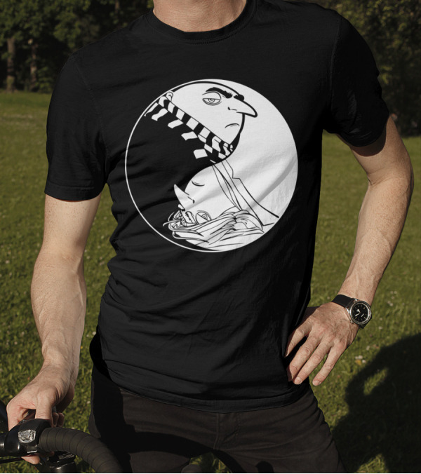 Gru And Dru Yin Yang Minions Despicable Me Sibling Symbol Harmony T-Shirt